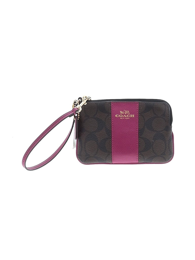 Coach Factory Purple Brown Wristlet One size - photo 1