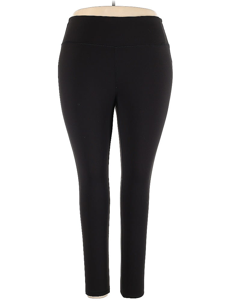 LIVI Solid Black Active Pants Size 18 - photo 1