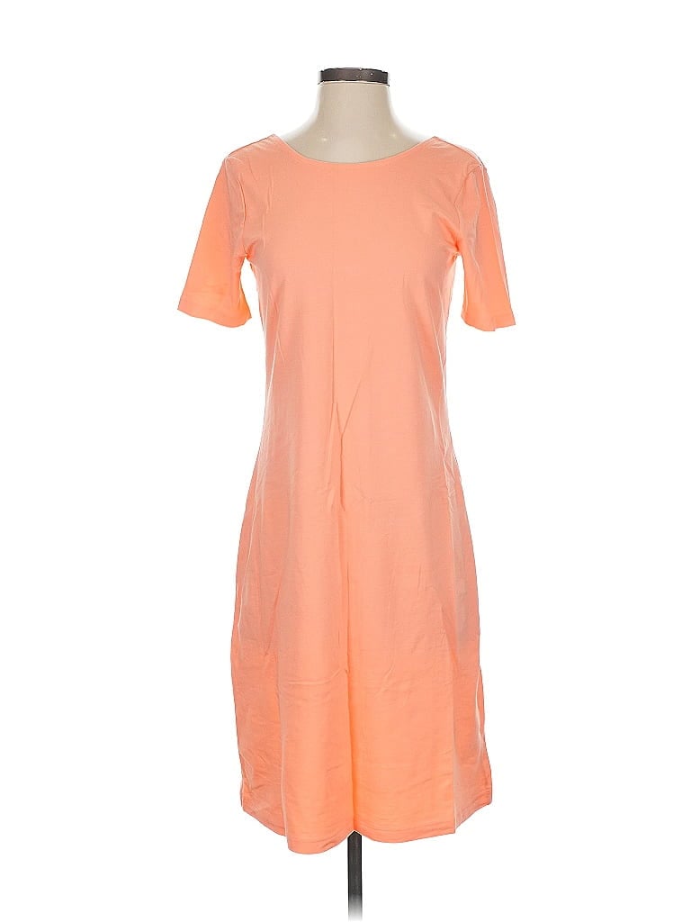 Pre-owned Lands' End Casual Dress In Orange