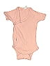 Kate Quinn Organics 100% Cotton Pink Short Sleeve Onesie Size 6-12 mo - photo 1