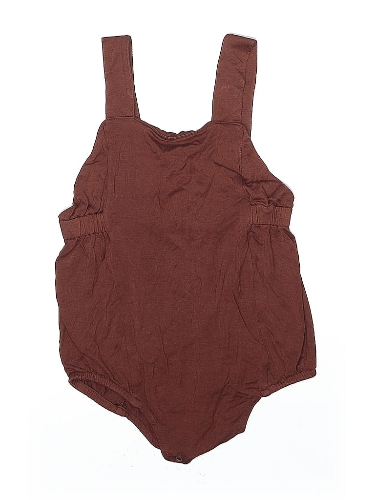 Kate Quinn Organics Solid Brown Leotard Size 18-24 mo - photo 1