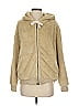 Dylan 100% Polyester Tan Zip Up Hoodie Size XS - photo 1