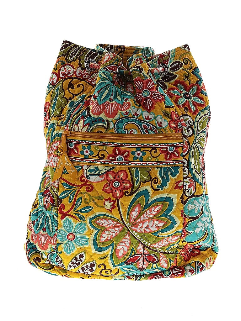 Vera Bradley 100% Cotton Paisley Yellow Backpack One size - photo 1