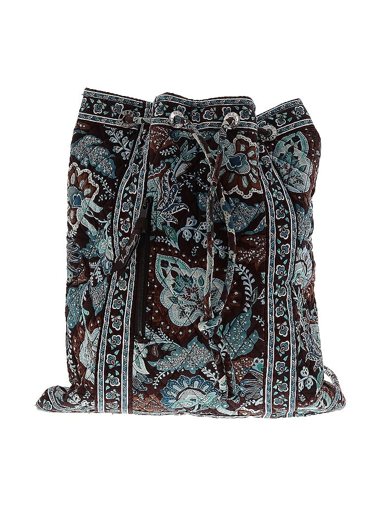 Vera Bradley 100% Cotton Paisley Blue Brown Backpack One size - photo 1
