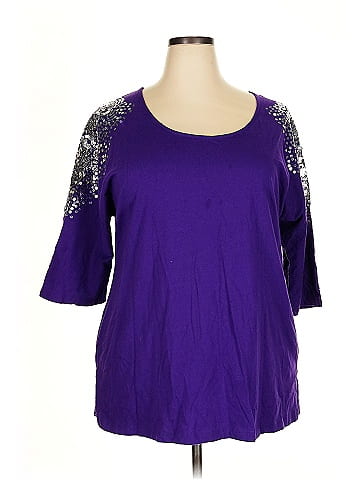 Roaman's 3/4 Sleeve T-Shirt (view 1)