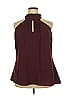 City Chic Burgundy Sleeveless Blouse Size 20 - photo 1