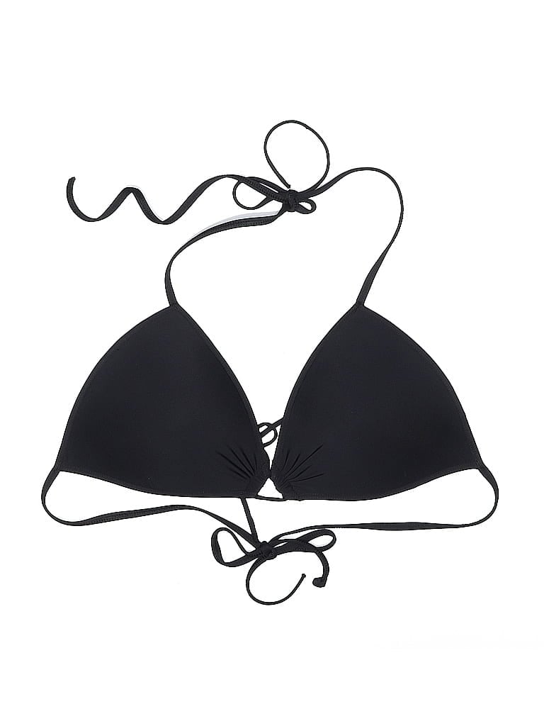 Pre-owned Eidon Swimsuit Top Black Solid Pattern Swimwear