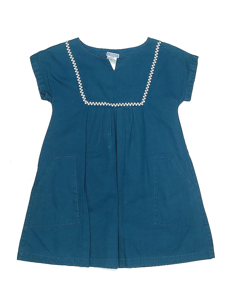 Jacadi 100% Cotton Teal Blue Dress Size 10 - photo 1