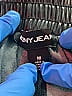 DKNY Jeans 100% Polyurethane Metallic Black Faux Leather Pants Size M - photo 6