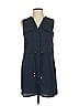 H&M 100% Polyester Blue Casual Dress Size 4 - photo 1