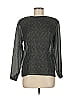 Jones New York 100% Polyester Gray Long Sleeve Blouse Size 6 - photo 1