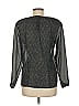 Jones New York 100% Polyester Gray Long Sleeve Blouse Size 6 - photo 2