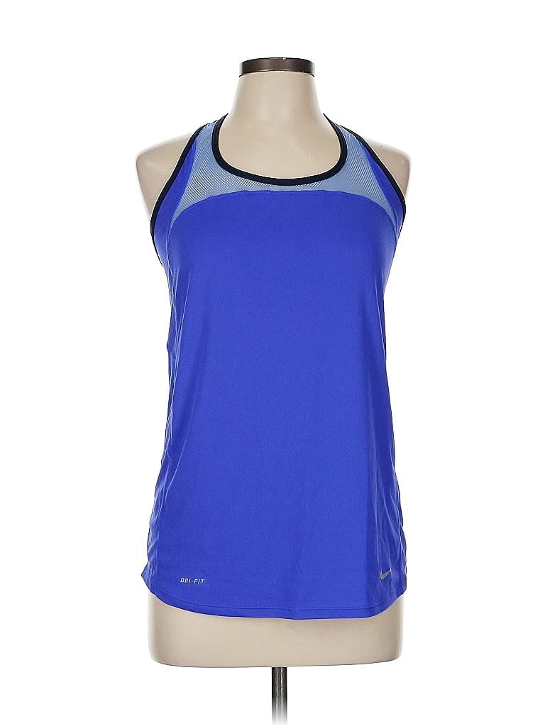 Pre-owned Nike Active Tank Top In Blue