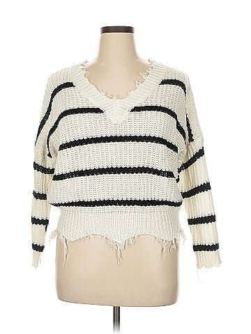 Main Strip Pullover Sweater (view 1)