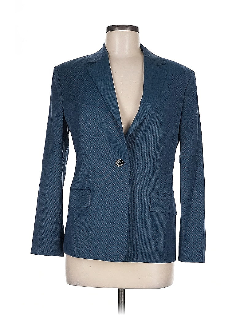 BOSS by HUGO BOSS 100% Virgin Wool Blue Wool Blazer Size 6 - photo 1