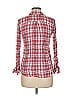 Maison Jules 100% Rayon Plaid Pink Long Sleeve Button-Down Shirt Size 8 - photo 2