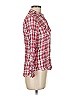 Maison Jules 100% Rayon Plaid Pink Long Sleeve Button-Down Shirt Size 8 - photo 4