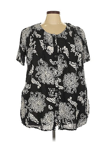 Roaman's Short Sleeve Blouse (view 1)