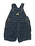 Just One You Made by Carter's 100% Cotton Blue Overall Shorts 3-6 MO / 6 MO - photo 1