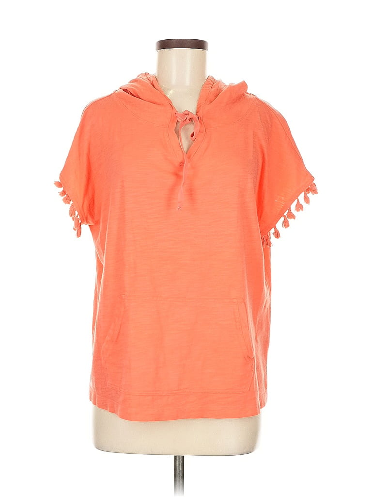 Belle By Kim Gravel Orange Short Sleeve T-Shirt Size M - photo 1