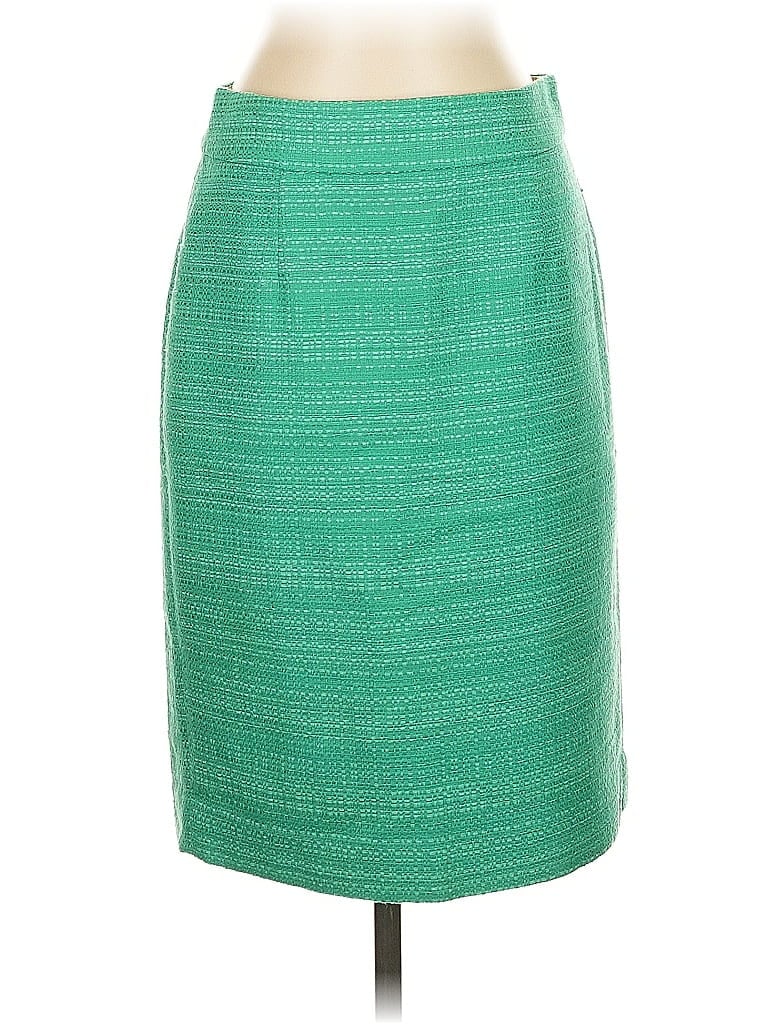 Banana Republic Tweed Green Formal Skirt Size 2 - photo 1