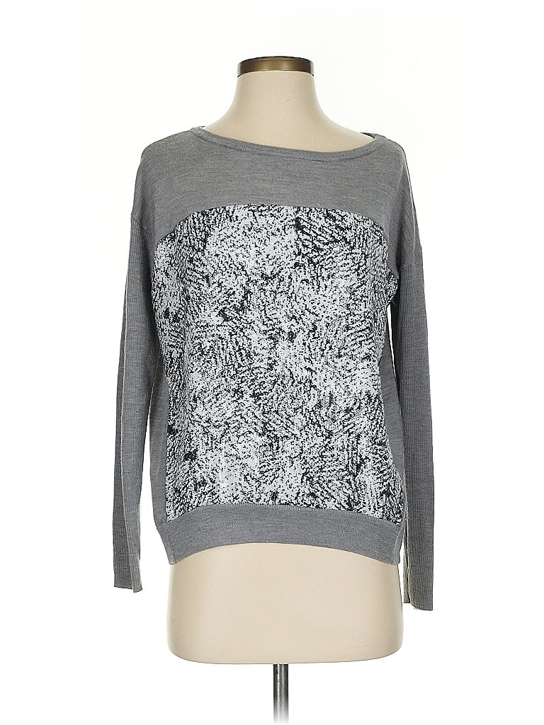 Pre-owned Diane Von Furstenberg Wool Pullover Sweater In Gray