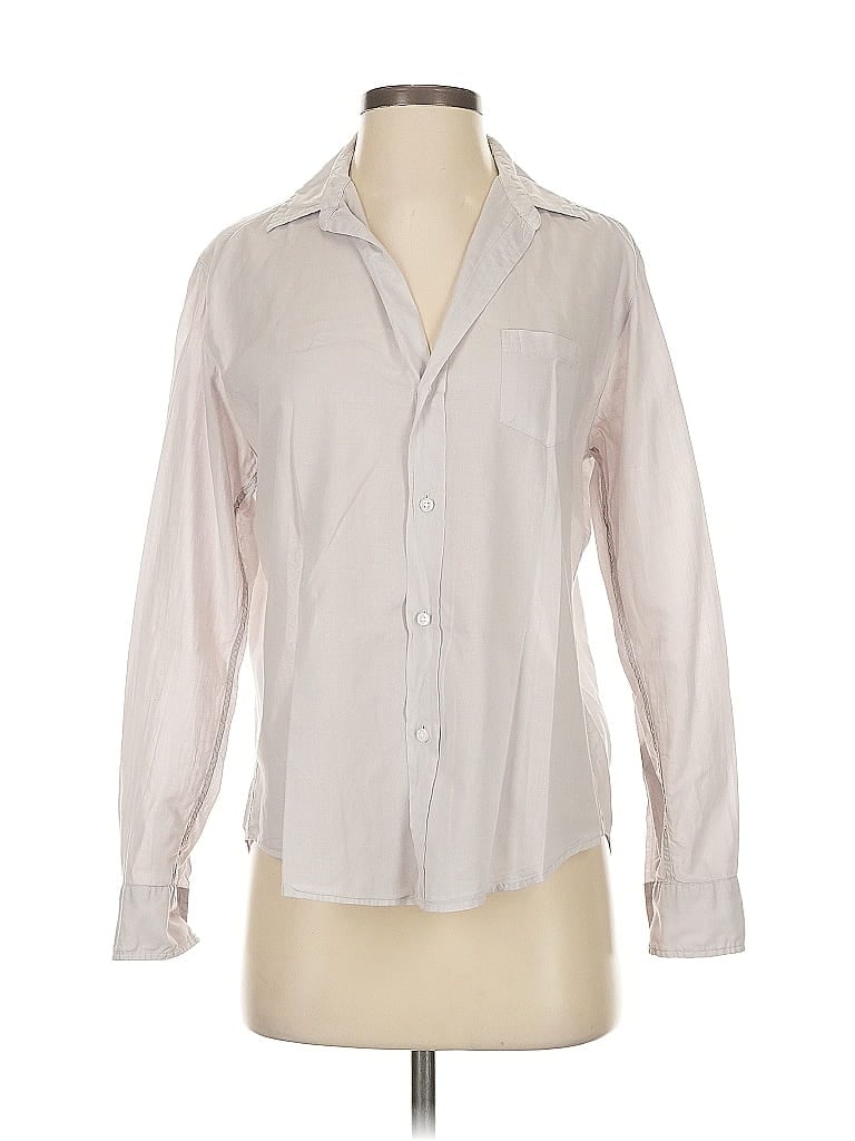 Frank & Eileen 100% Cotton Ivory Long Sleeve Button-Down Shirt Size XXS - photo 1