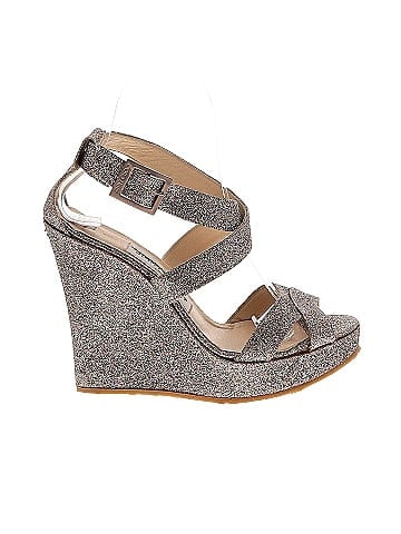 Jimmy Choo Glitter Penny Wedges 120mm (view 1)