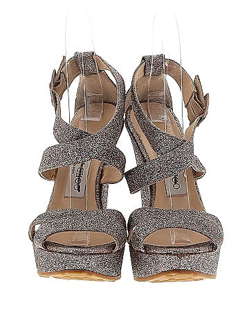 Jimmy Choo Glitter Penny Wedges 120mm (view 2)