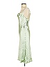 Bebe 100% Polyester Metallic Green Cocktail Dress Size S - photo 5