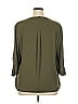 Soho JEANS NEW YORK & COMPANY 100% Polyester Green 3/4 Sleeve Blouse Size XL - photo 2