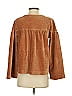 TeXTURE & THREAD Madewell Brown Long Sleeve Blouse Size S - photo 2