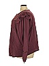 Tiny 100% Cotton Burgundy Long Sleeve Blouse Size 3X - photo 5