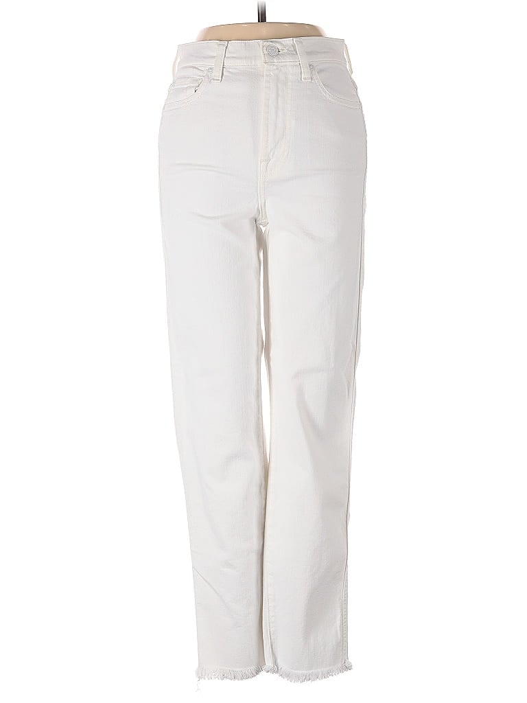 Pre-owned 7 For All Mankind Jeans In White