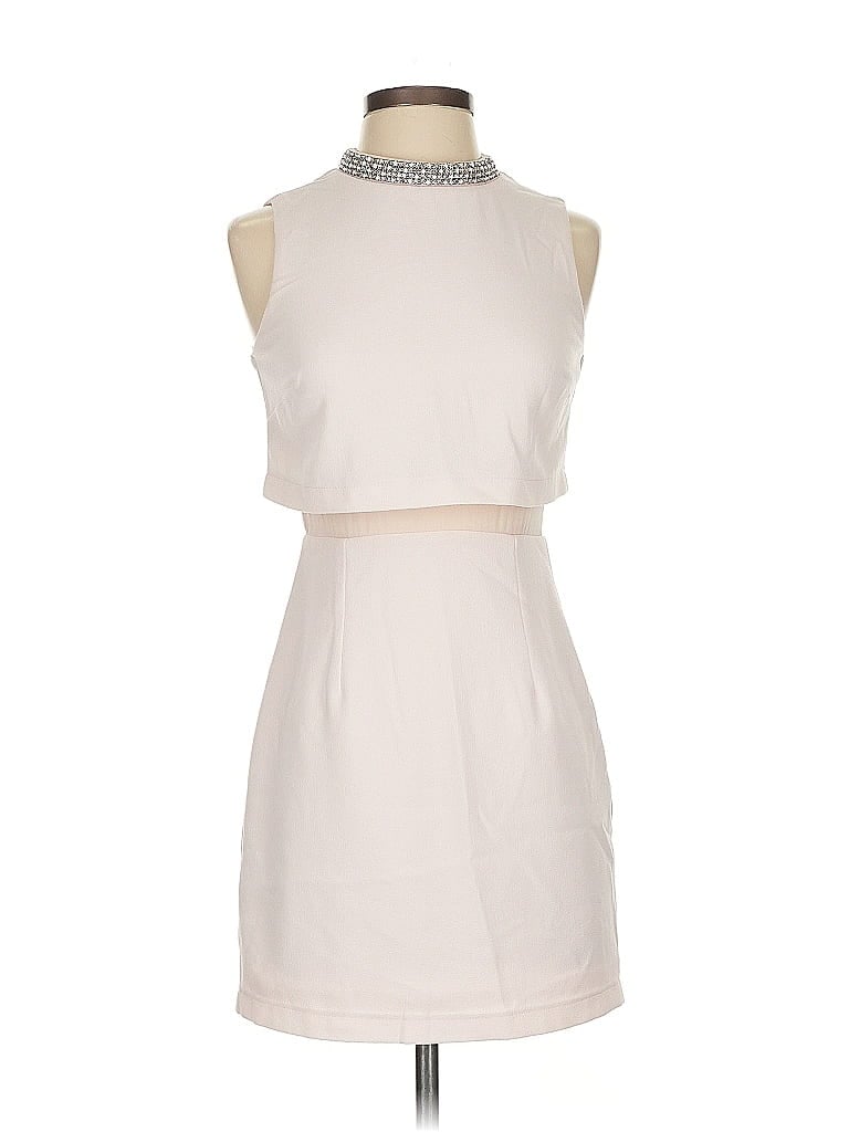 Pre-owned Asos Design Cocktail Dress In White