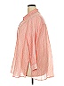 Catherines 100% Cotton Stripes Pink 3/4 Sleeve Button-Down Shirt Size 2X - photo 5