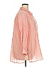 Catherines 100% Cotton Stripes Pink 3/4 Sleeve Button-Down Shirt Size 2X - photo 4