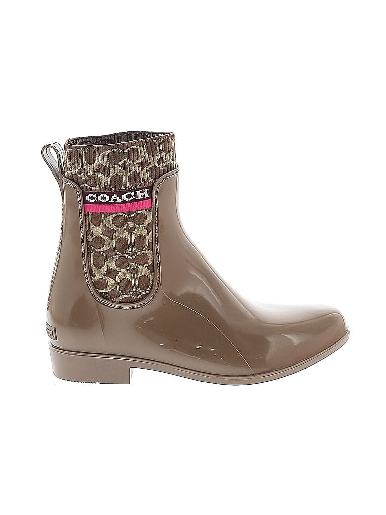 Boots Ankle Heels By Coach  Size: 6.5