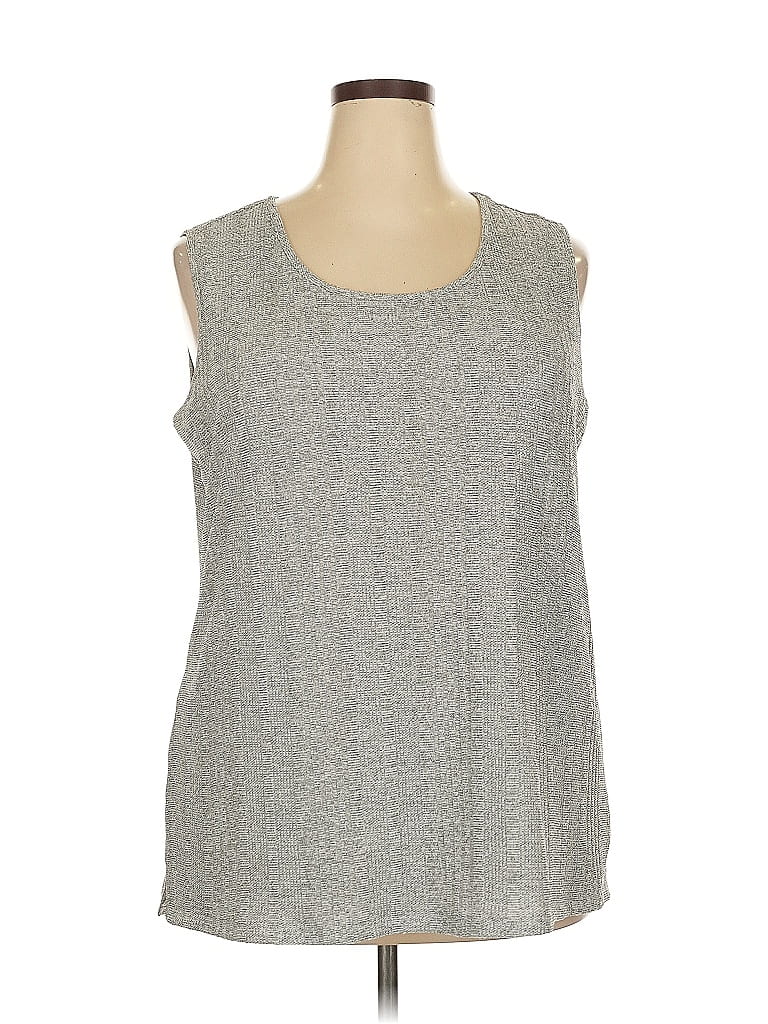 Jones Studio Gray Sleeveless Top Size 2X - photo 1