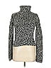 Moda International Tweed Black Turtleneck Sweater Size M - photo 1