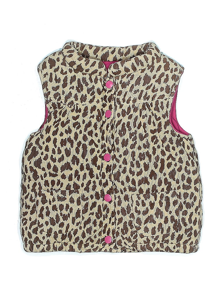 Carter's 100% Cotton Animal Print Gold Vest Size 5 (big kids) - photo 1