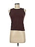 August Silk Brown Sleeveless T-Shirt Size M - photo 1
