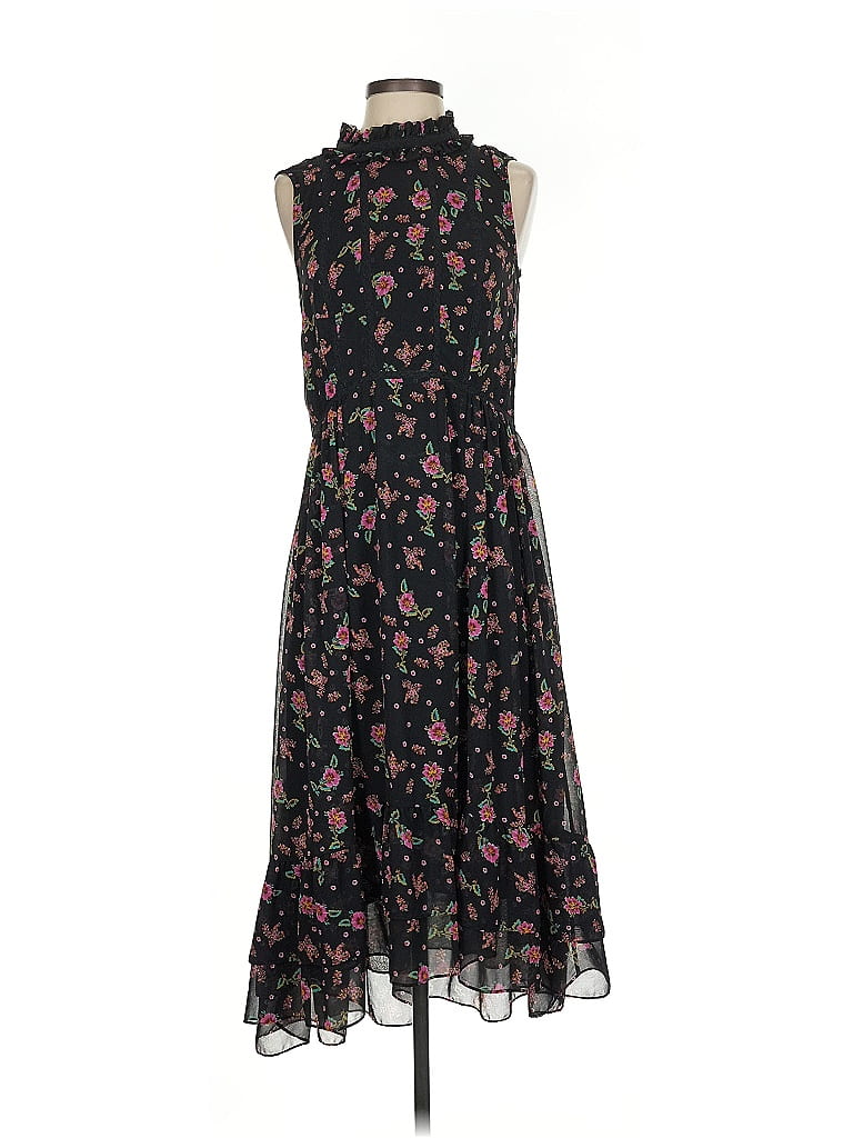 Rebecca Minkoff 100% Polyester Floral Black Cocktail Dress Size XS - photo 1
