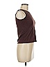 August Silk Brown Sleeveless T-Shirt Size M - photo 4