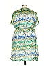 Frances Valentine 100% Viscose Print Green Casual Dress Size 3X - photo 2