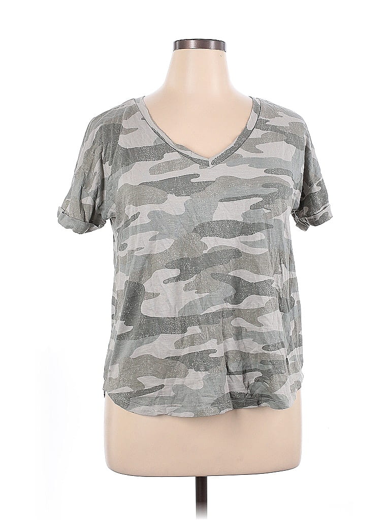 24/7 Maurices Camo Gray Short Sleeve T-Shirt Size XL - photo 1