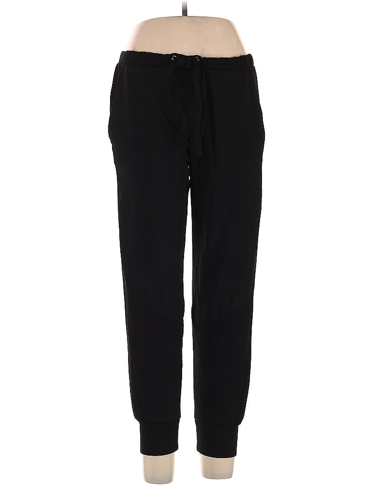 Zara W&B Collection Solid Black Casual Pants Size L - photo 1