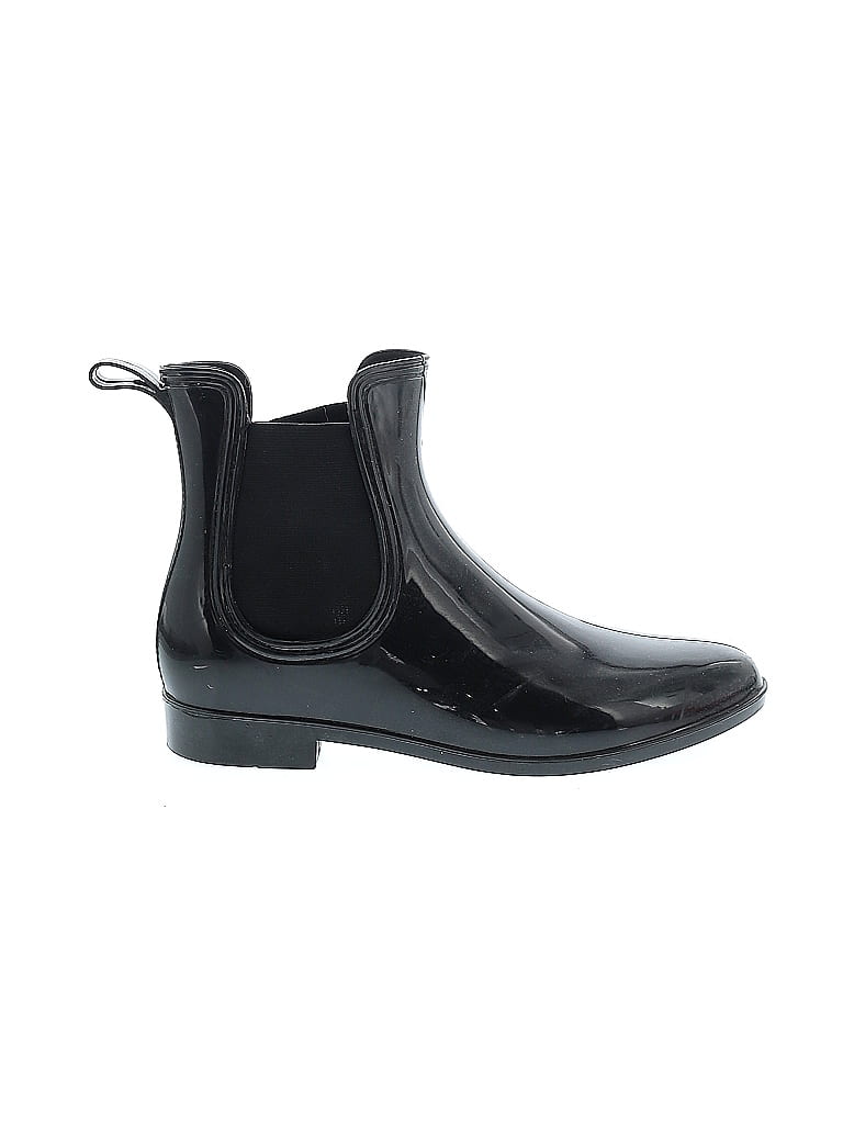 Jeffrey Campbell Graphic Black Rain Boots Size 9 - photo 1