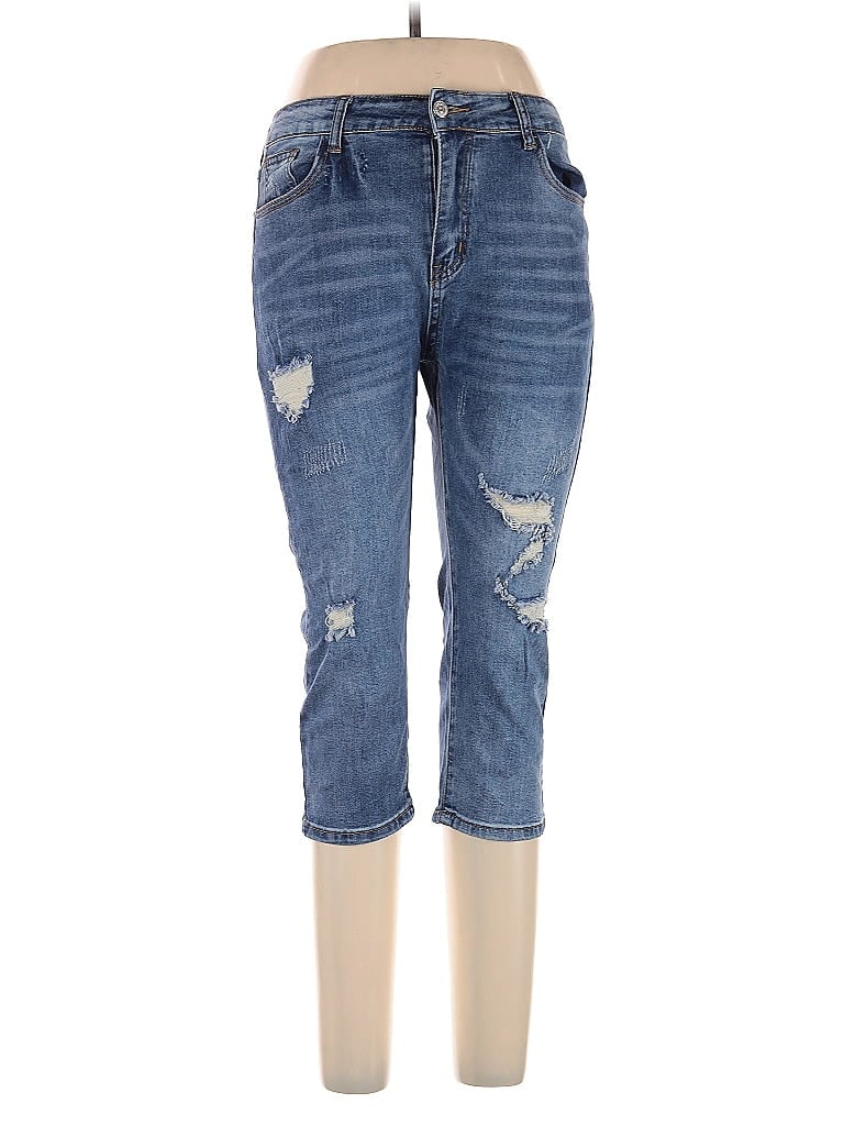 Jeans Hearts Blue Jeans Size L - photo 1