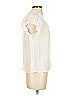 Current Air 100% Polyester Ivory Short Sleeve Blouse Size S - photo 4